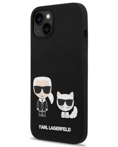 Калъф Karl Lagerfeld - MS Karl and Choupette, iPhone 13/14, черен - 4
